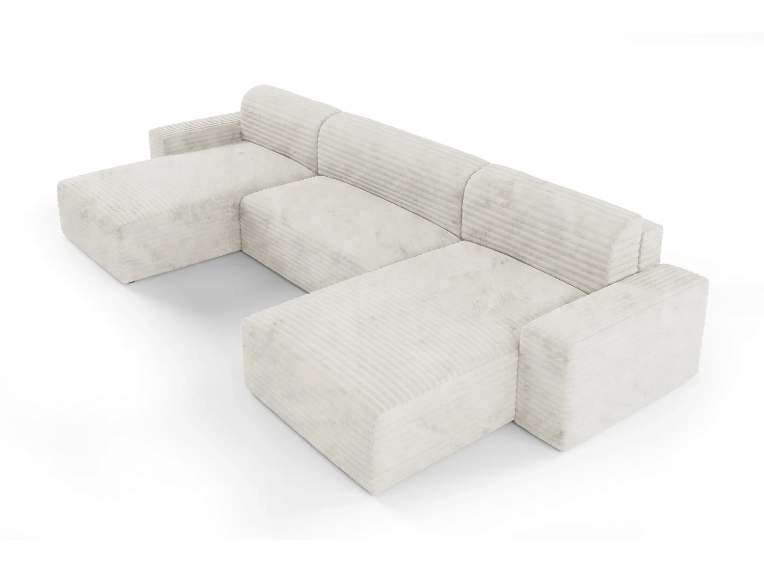 Canapé d’angle COCO U avec fonction de couchage Couleur : TILIA 1