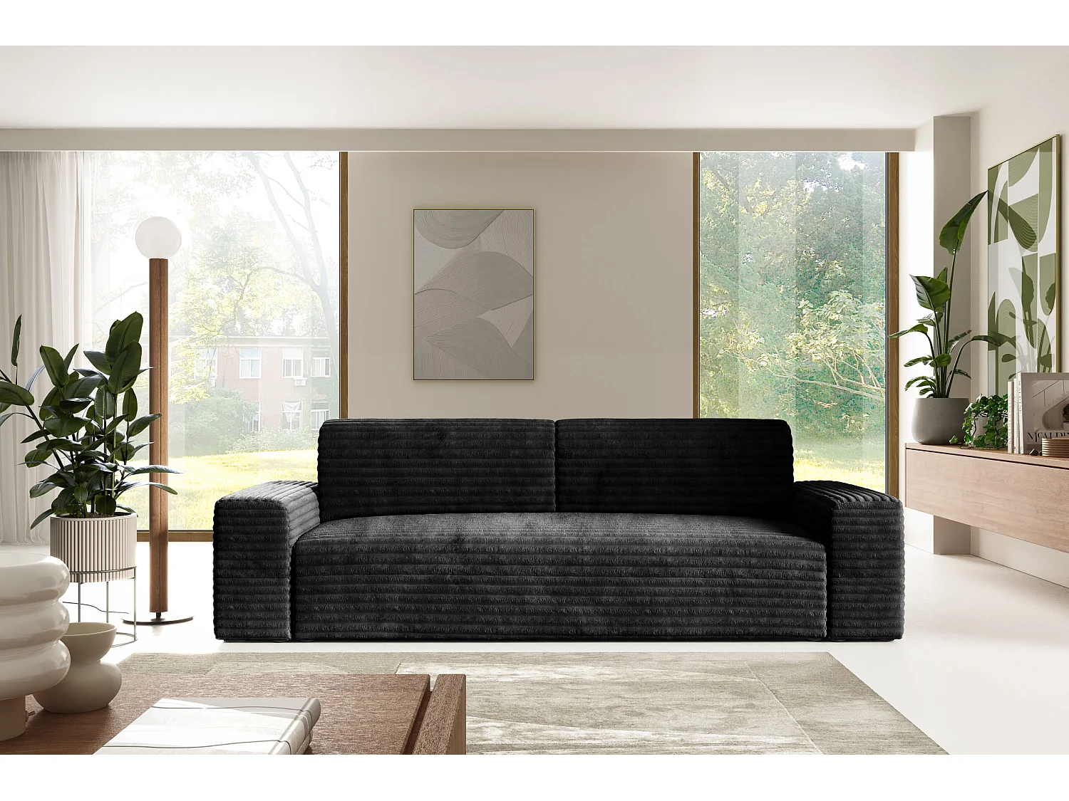 Canapé COCO avec fonction de couchage Couleur : TILIA 100