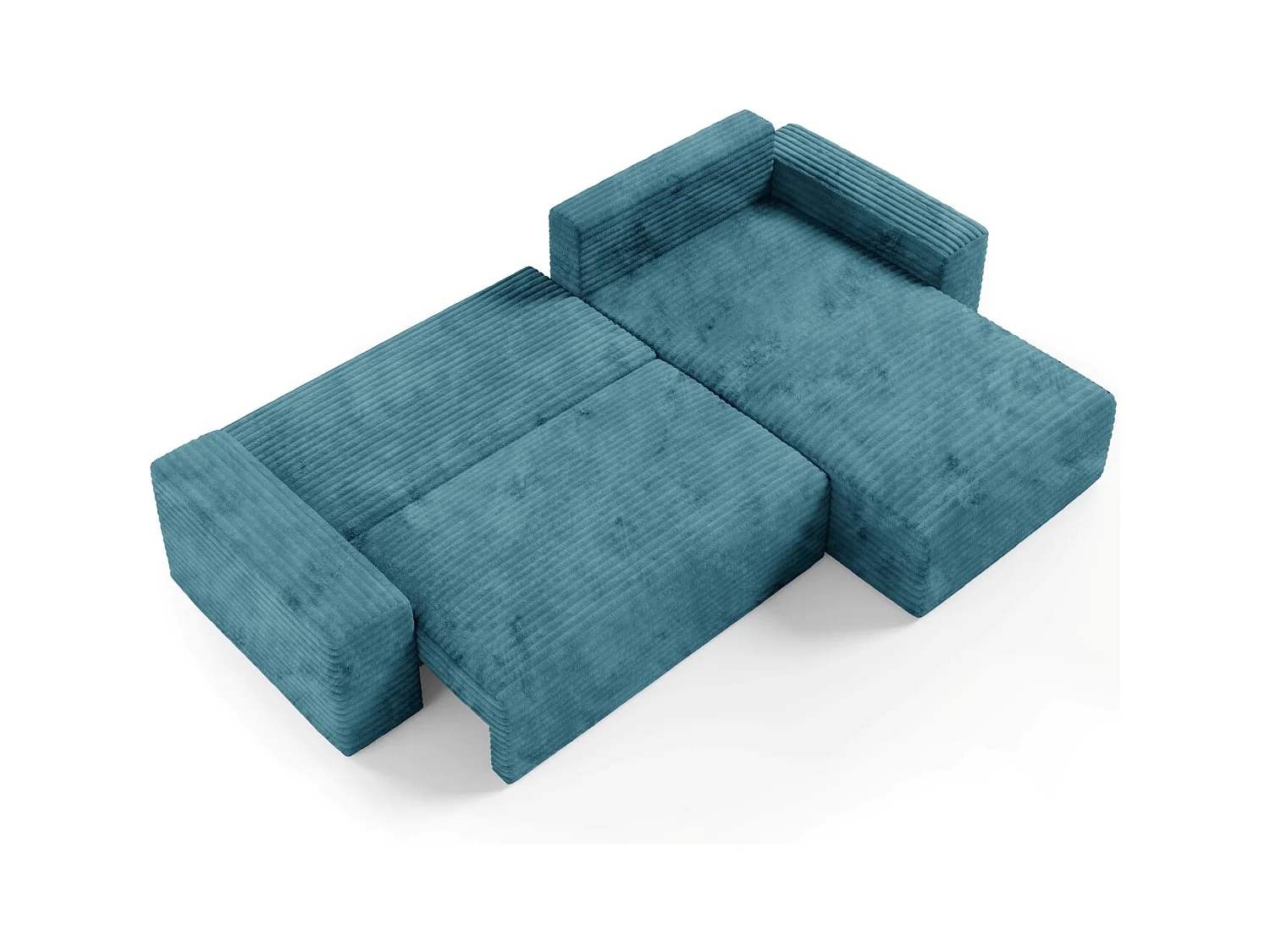 Ecksofa COCO L mit Schlaffunktion Farbe: TILIA 75