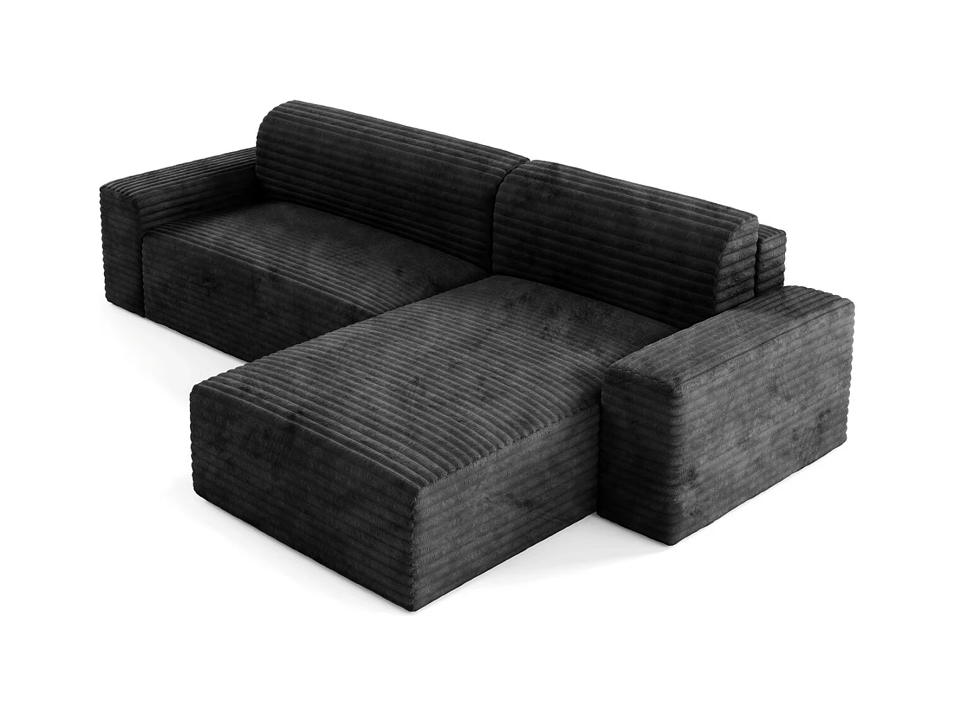 Ecksofa COCO L mit Schlaffunktion Farbe: TILIA 100