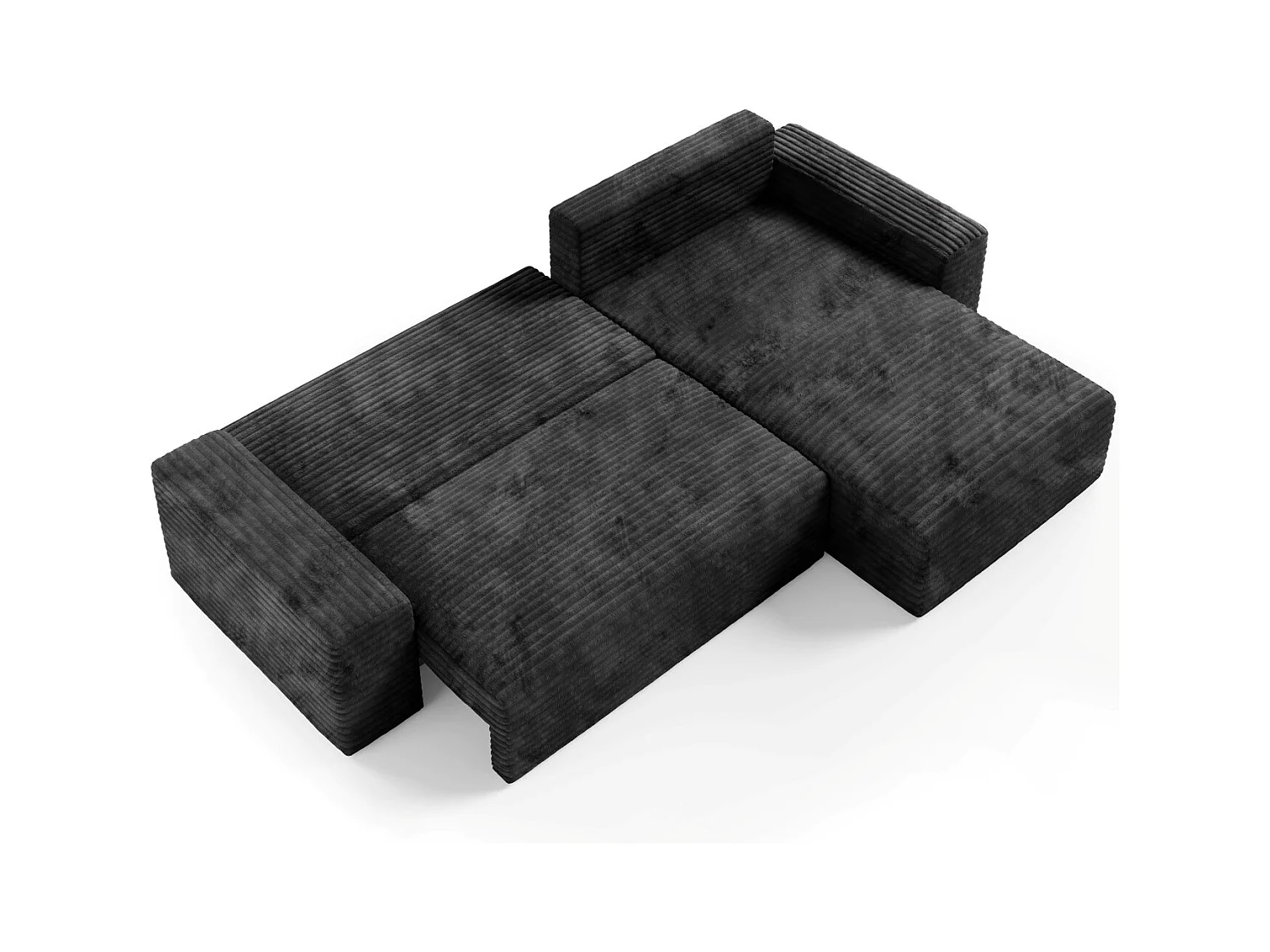Ecksofa COCO L mit Schlaffunktion Farbe: TILIA 100