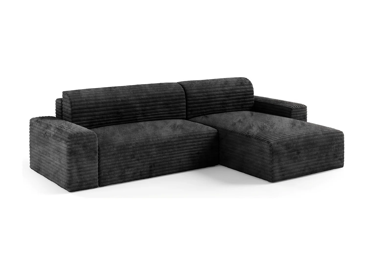 Canapé d’angle COCO L avec fonction de couchage Couleur : TILIA 100