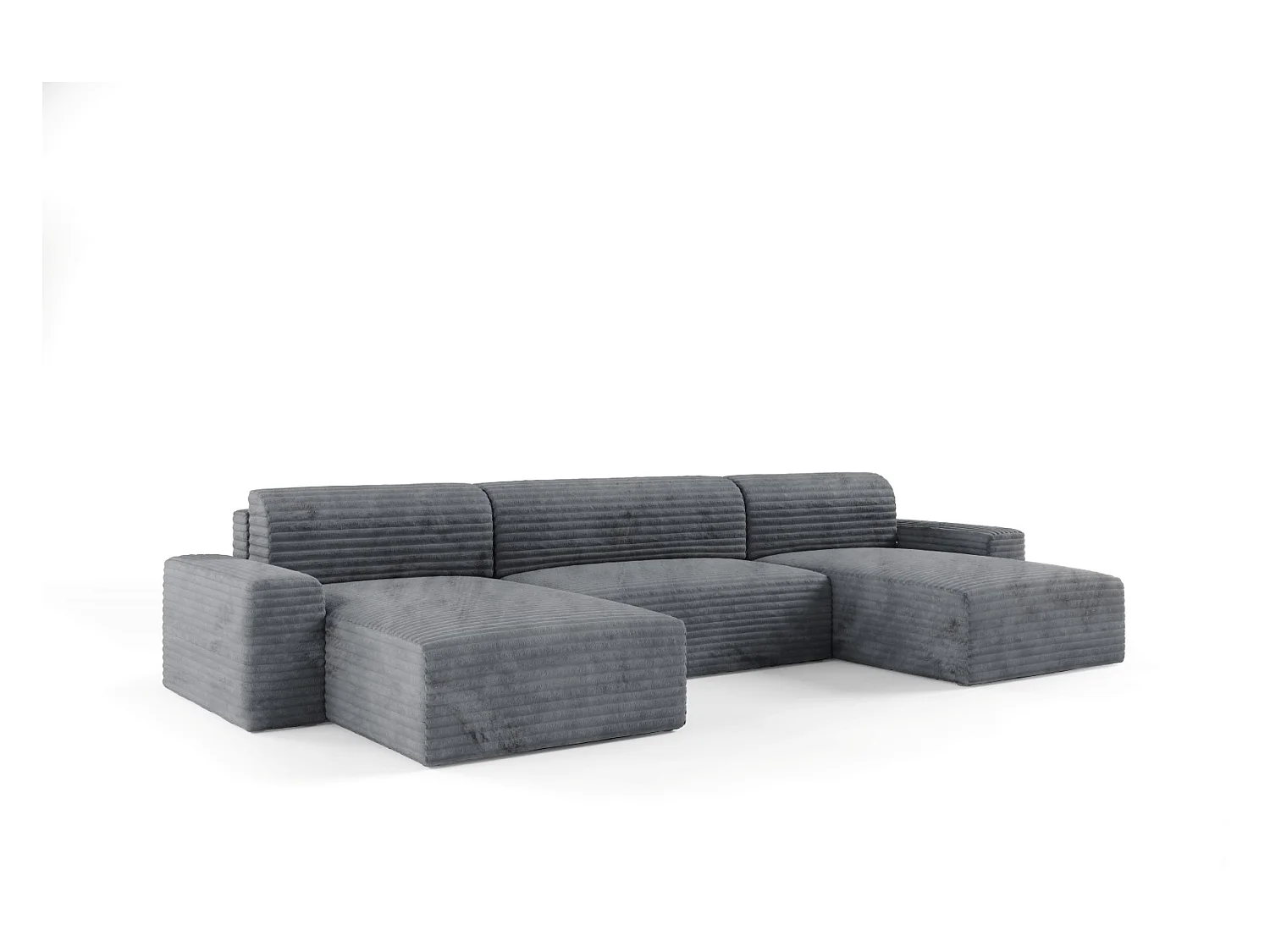 Canapé d’angle COCO U avec fonction de couchage Couleur : TILIA 90