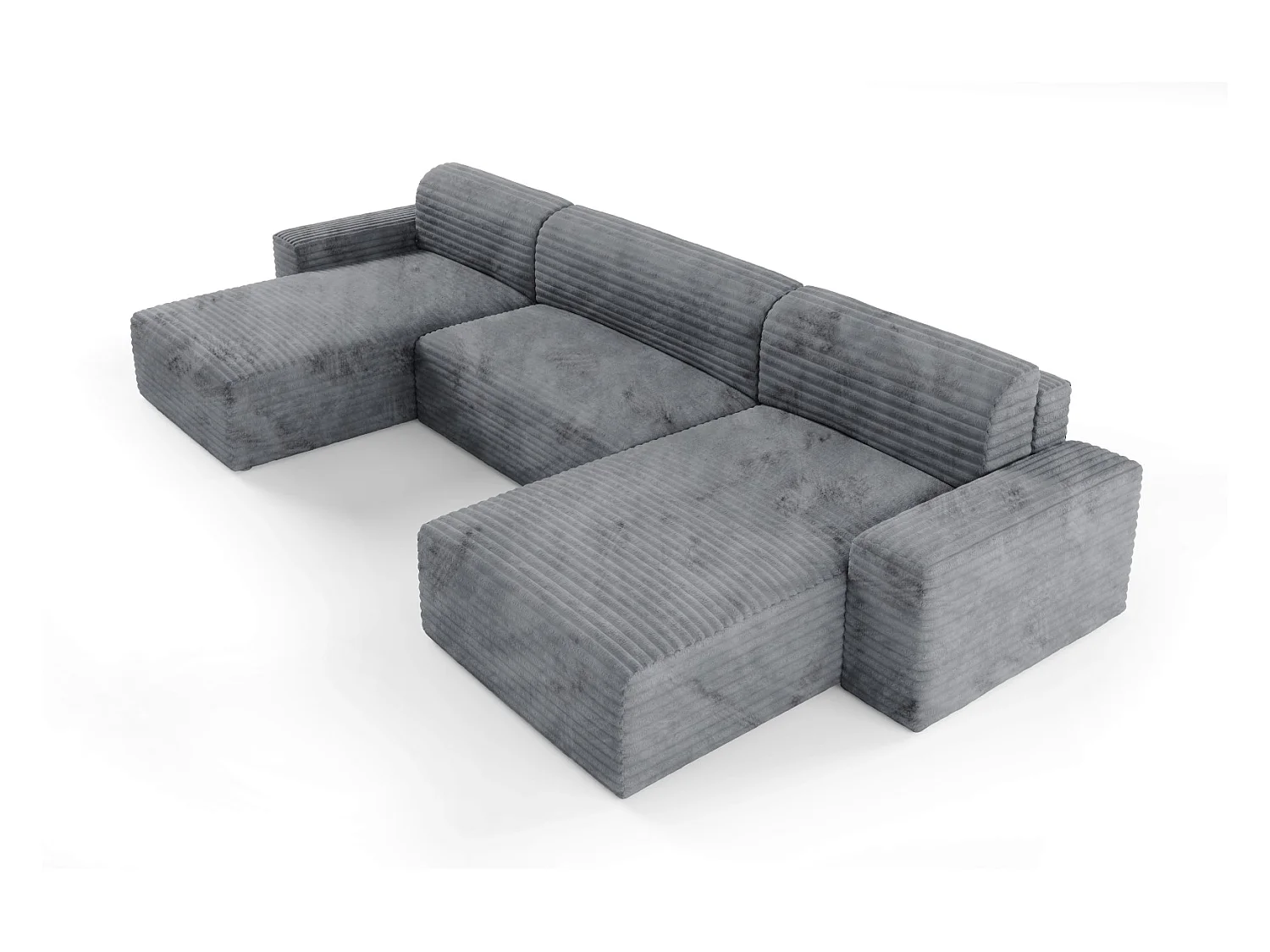 Canapé d’angle COCO U avec fonction de couchage Couleur : TILIA 90