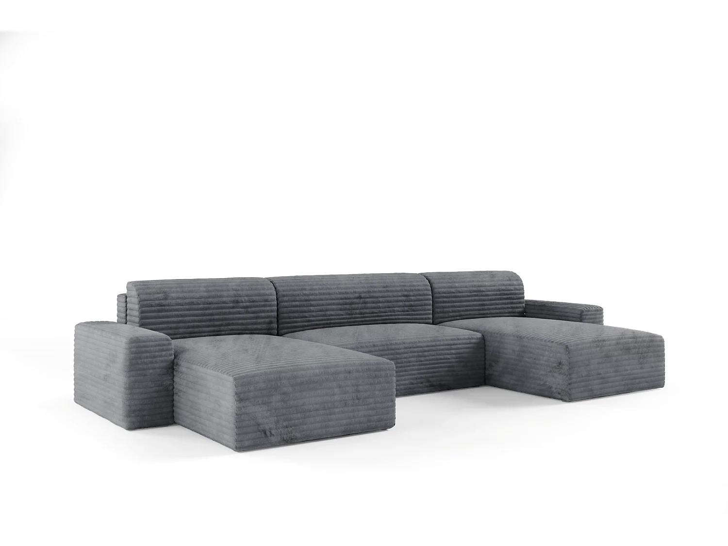 Canapé d’angle COCO U avec fonction de couchage Couleur : TILIA 90