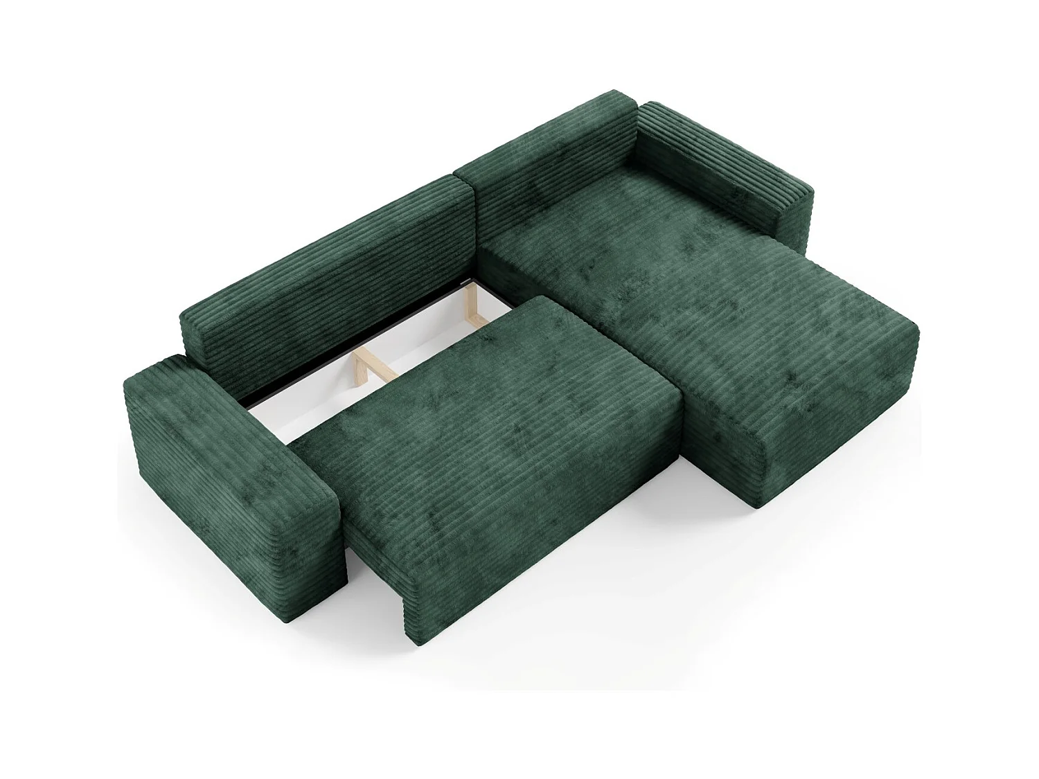 Ecksofa COCO L mit Schlaffunktion Farbe: TILIA 39