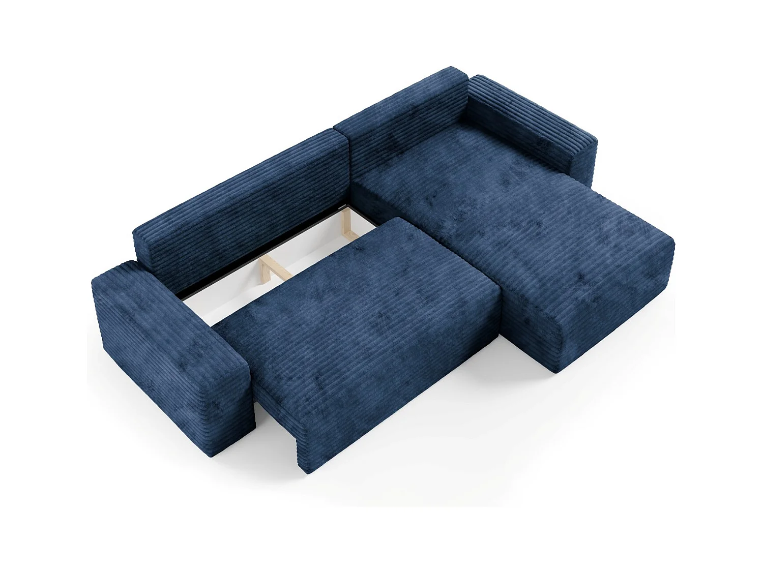 Ecksofa COCO L mit Schlaffunktion Farbe: TILIA 77