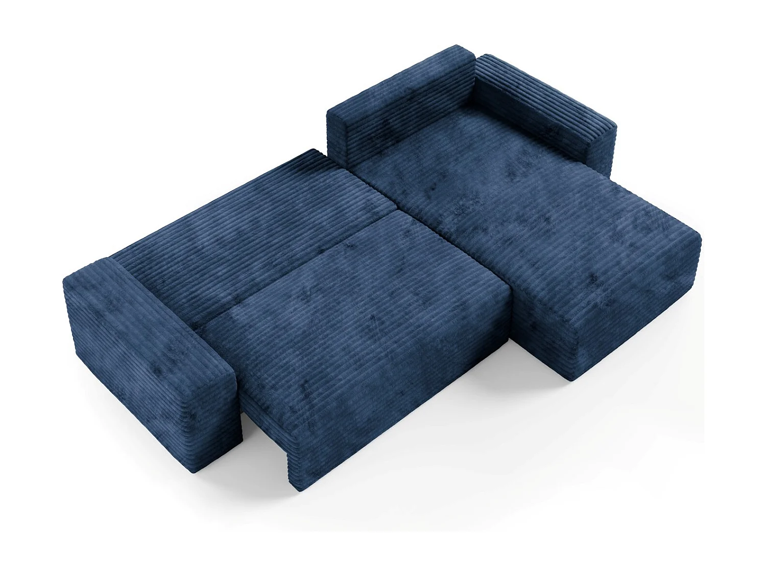 Canapé d’angle COCO L avec fonction de couchage Couleur : TILIA 77