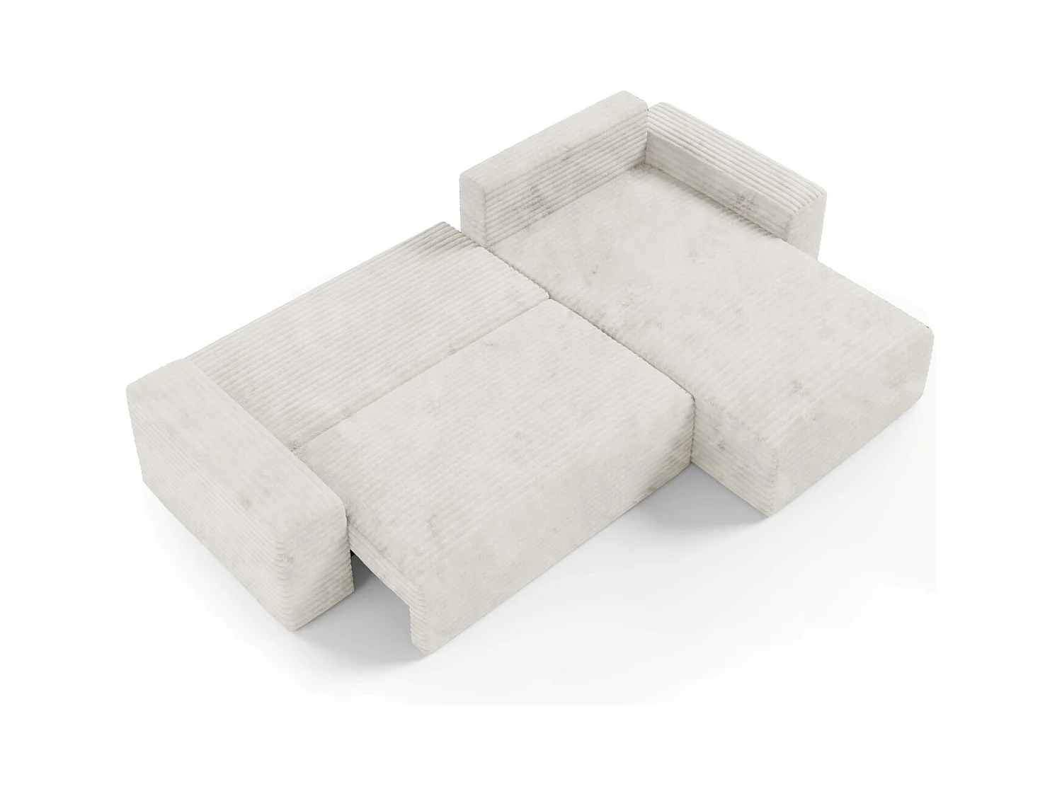 Ecksofa COCO L mit Schlaffunktion Farbe: TILIA 1