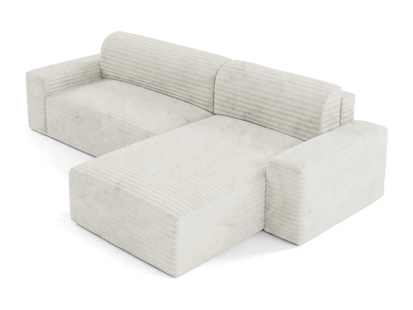 Canapé d’angle COCO L avec fonction de couchage Couleur : TILIA 1