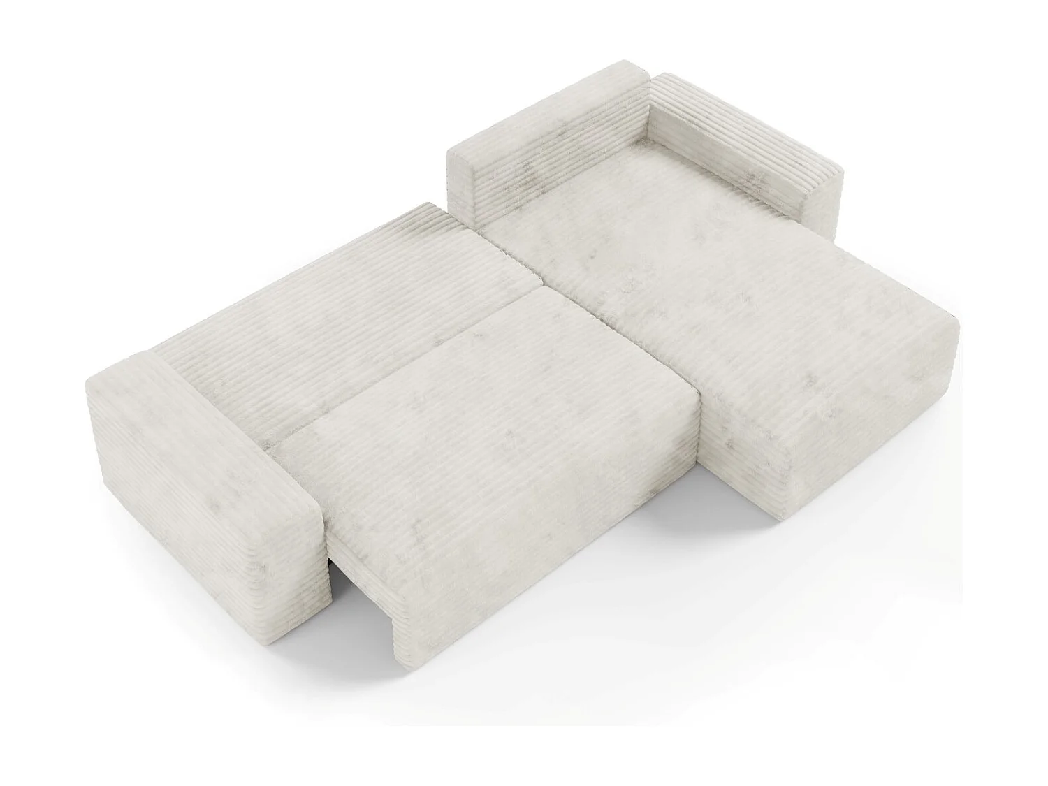 Canapé d’angle COCO L avec fonction de couchage Couleur : TILIA 1