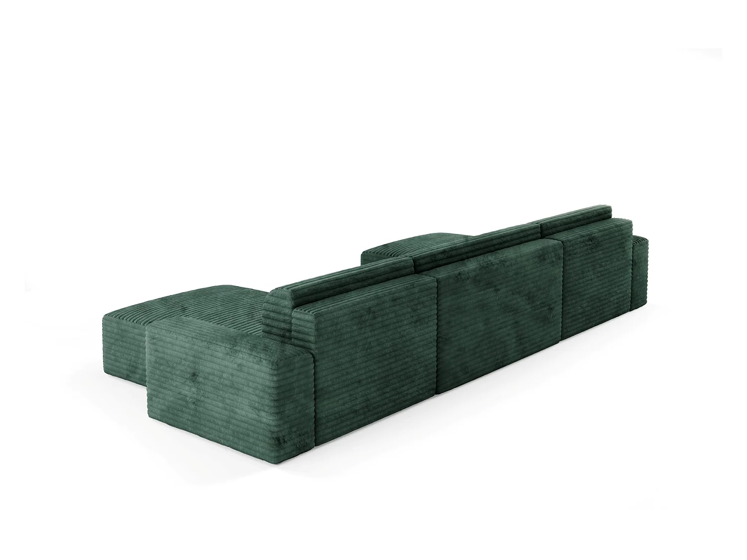 Canapé d’angle COCO U avec fonction de couchage Couleur : TILIA 39