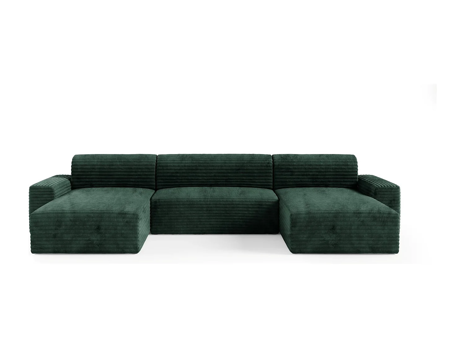 Canapé d’angle COCO U avec fonction de couchage Couleur : TILIA 39