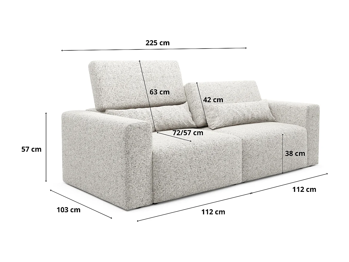 Bank Posejdon II modulaire premium Kleur: Puente 06