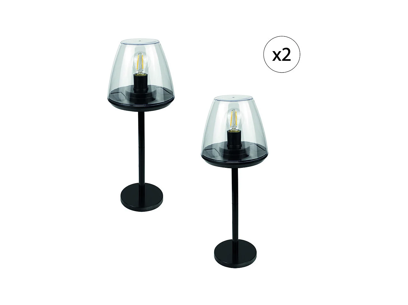 Lampe solaire EZIlight® Solar lamp one Lot de 2