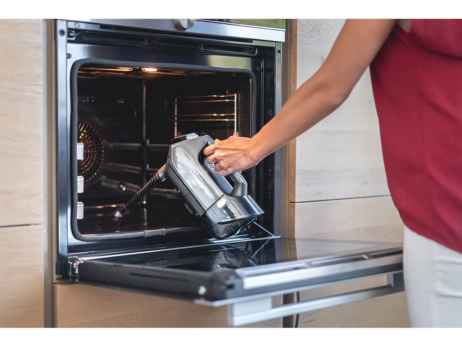 Stoomreiniger multifunctionele stofzuiger eziclean® Cyclosteam P310 - Afneembare handstofzuiger - Grijs