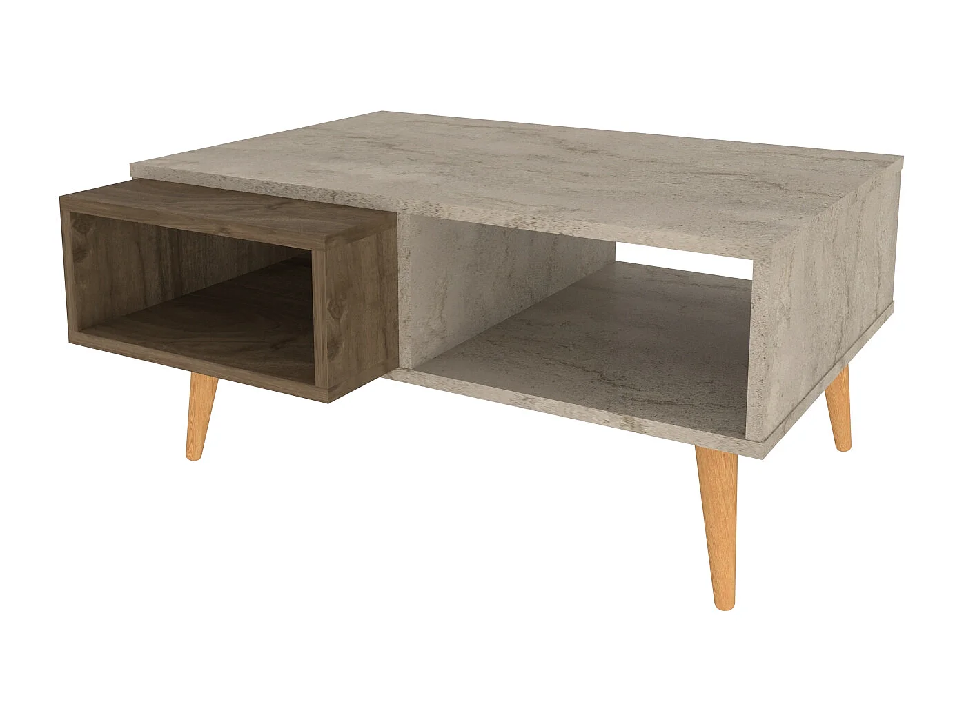 Couchtisch Oberon Travertin Walnu