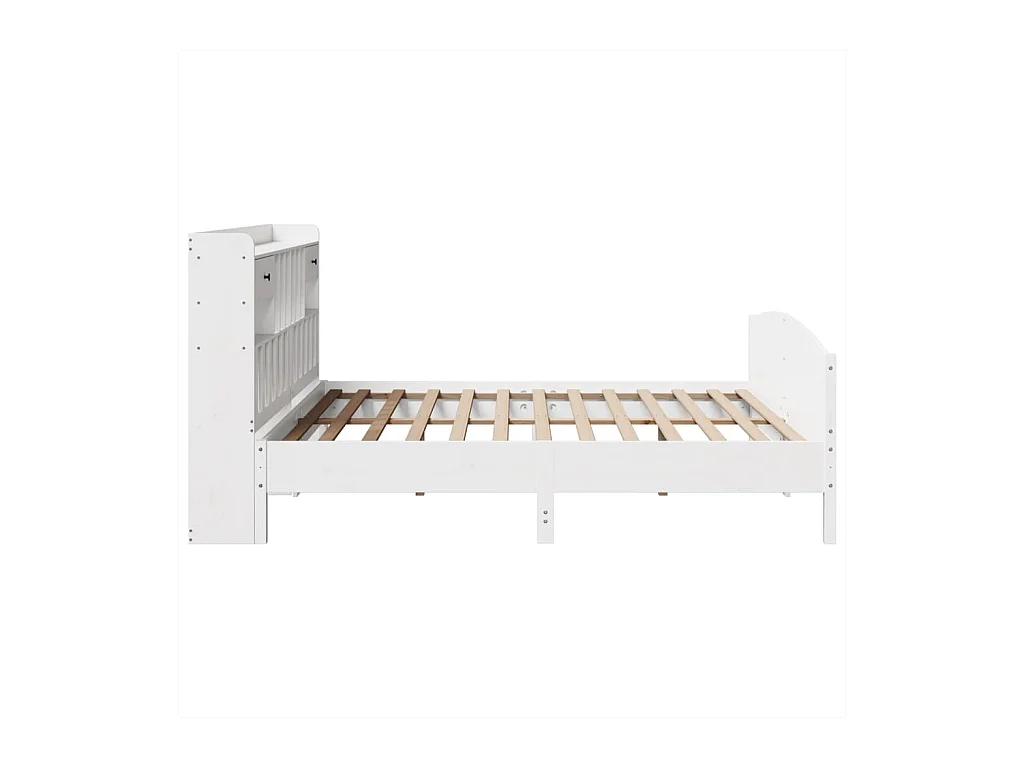 Giroletto con Libreria senza Materasso 180x200 cm in Legno Pino