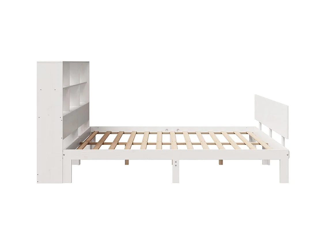 Giroletto con Libreria senza Materasso 180x200 cm in Legno Pino