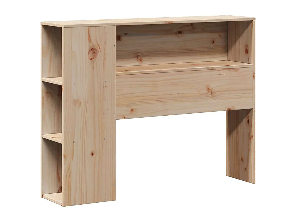 Lit bibliothèque sans matelas 75x190 cm bois de pin massif