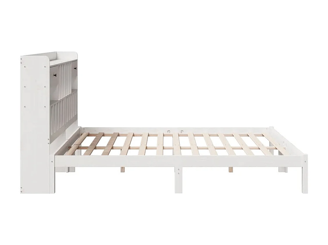Giroletto con Libreria senza Materasso 180x200 cm in Legno Pino