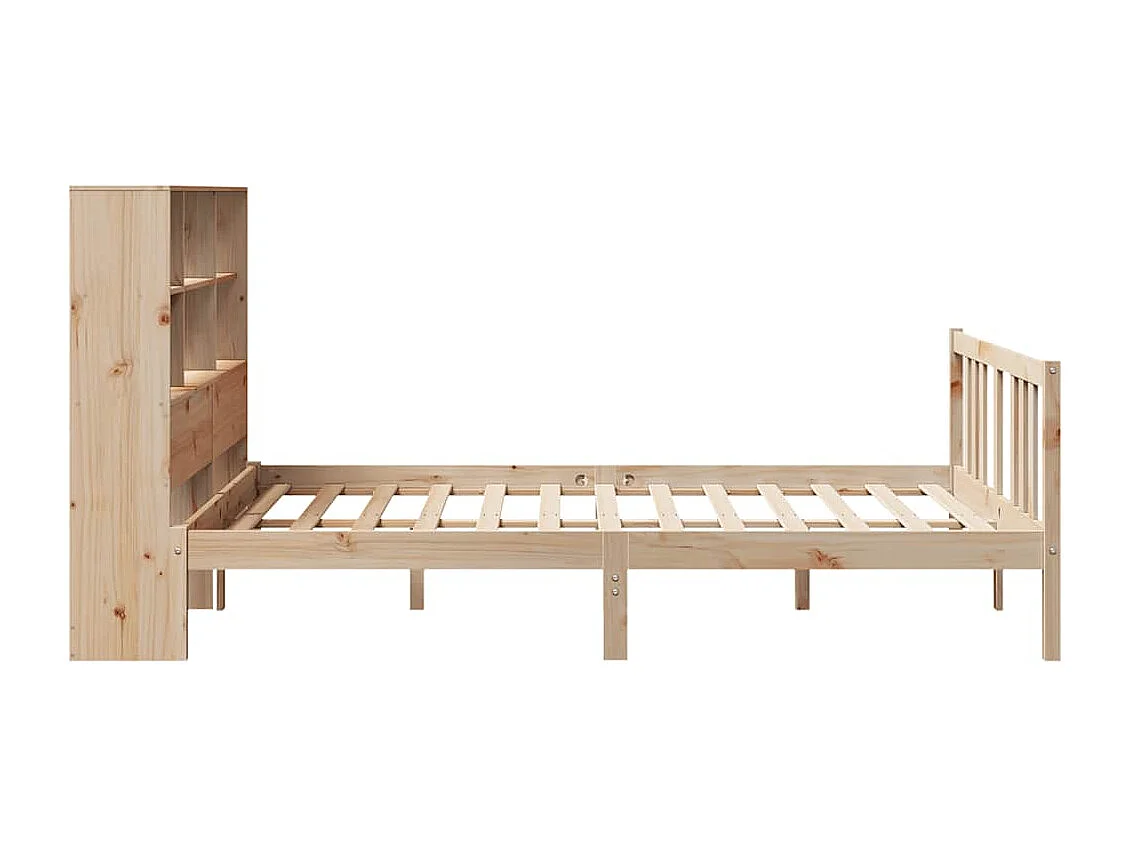 Cama com estante sem colchão 120x200 cm pinho maciço