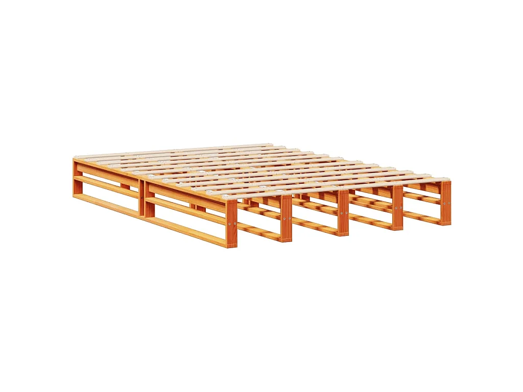 Cama com estante sem colchão 135x190 cm madeira maciça