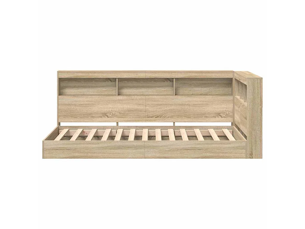 Lit Bibliothèque Chêne Sonoma 75 x 190 cm Bois d'ingénierie