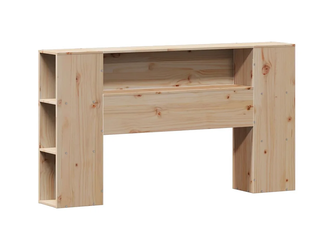 Letto Libreria senza Materasso 135x190 cm in Legno di Pino