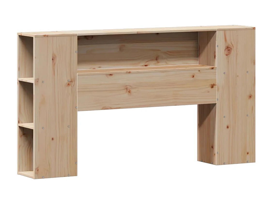Letto Libreria senza Materasso 135x190 cm in Legno di Pino