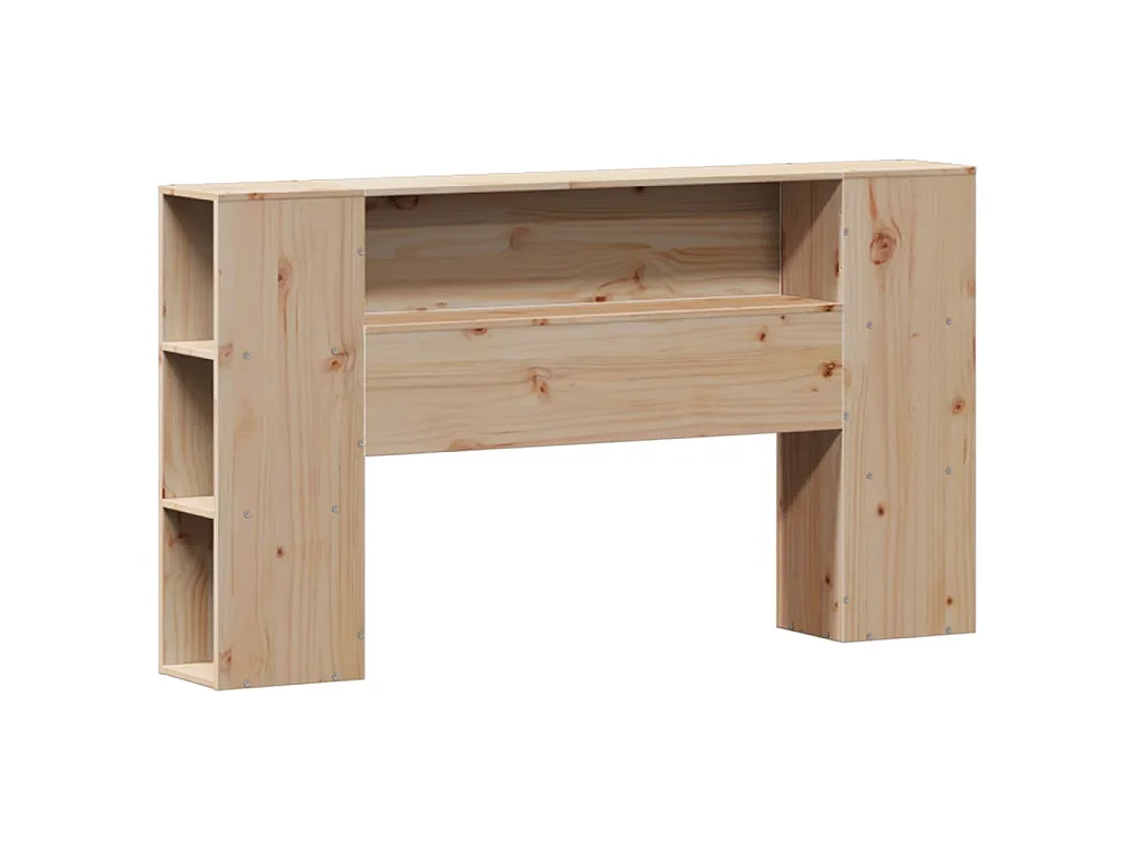 Cama com estante sem colchão 135x190 cm pinho maciço