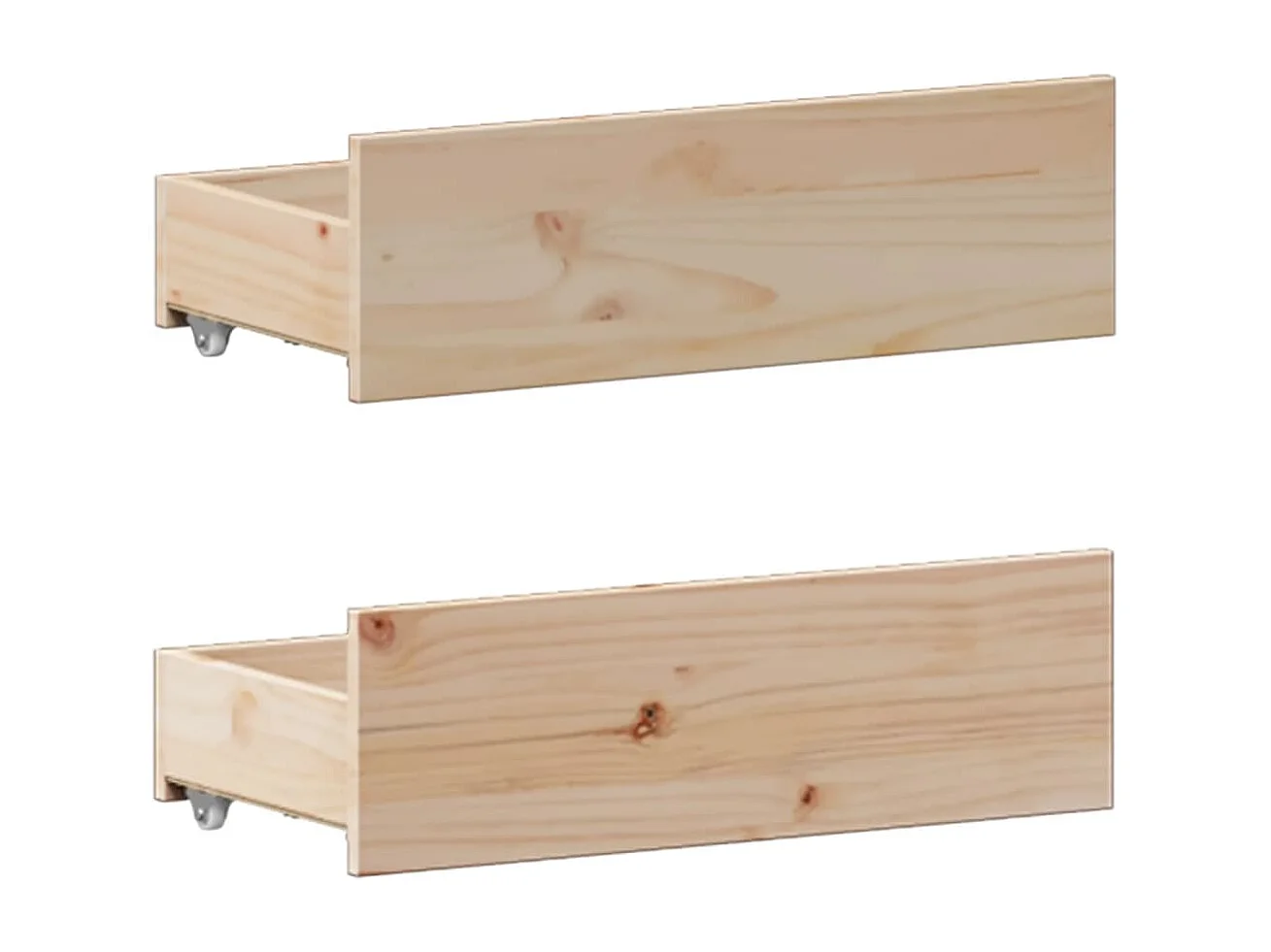 Lit bibliothèque sans matelas 135x190 cm bois de pin massif