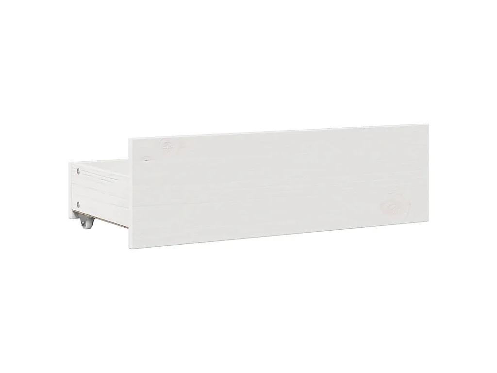 Letto Libreria senza Materasso Bianco 140x200 cm Legno di Pino