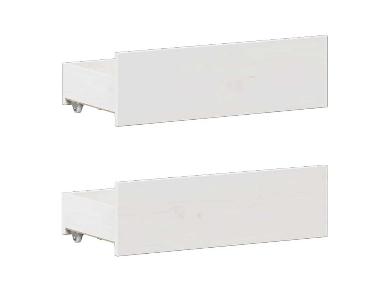 Lit bibliothèque sans matelas blanc 180x200 cm bois pin massif