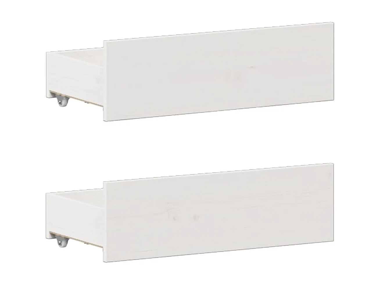 Lit bibliothèque sans matelas blanc 180x200 cm bois pin massif