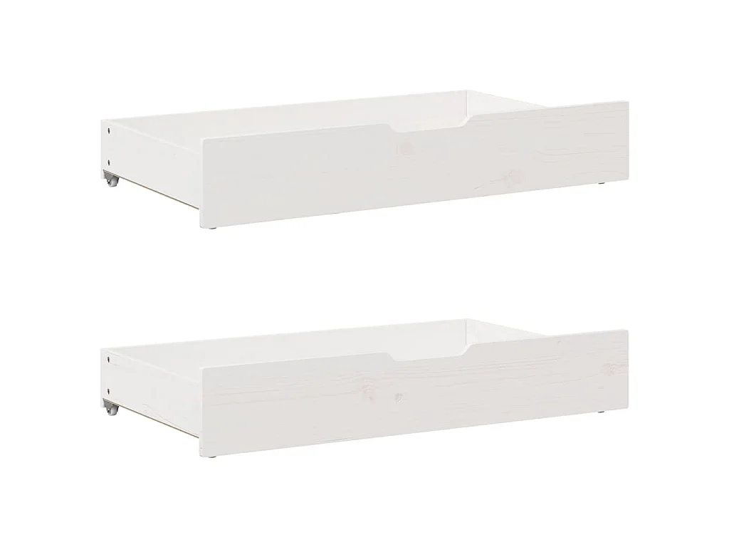 Bed met boekenkast zonder matras grenenhout wit 140x200 cm