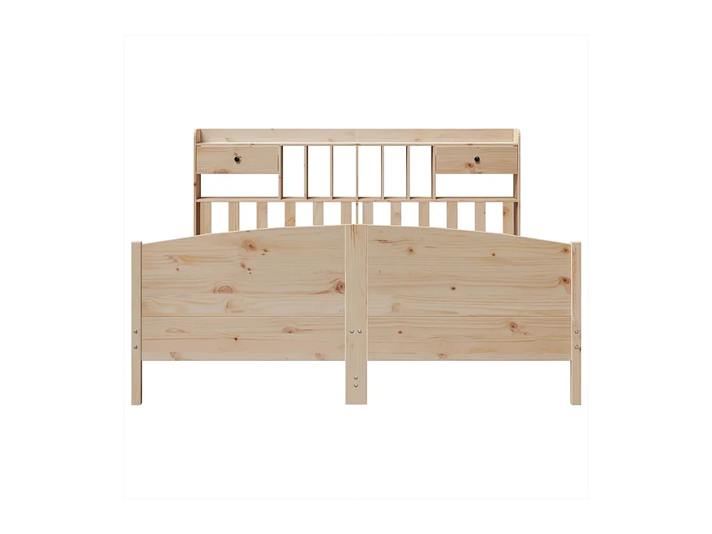 Cama com estante sem colchão 180x200 cm pinho maciço