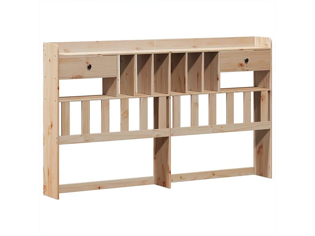 Letto Libreria senza Materasso 180x200 cm in Legno di Pino