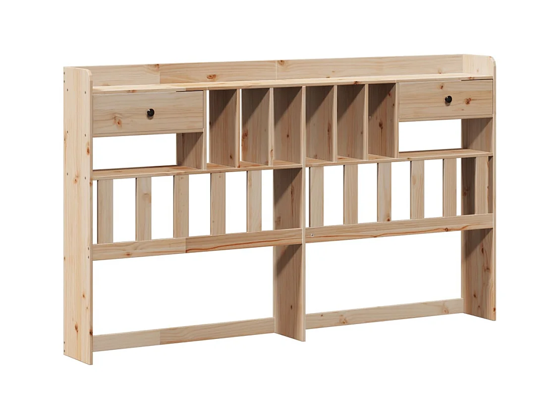 Letto Libreria senza Materasso 180x200 cm in Legno di Pino