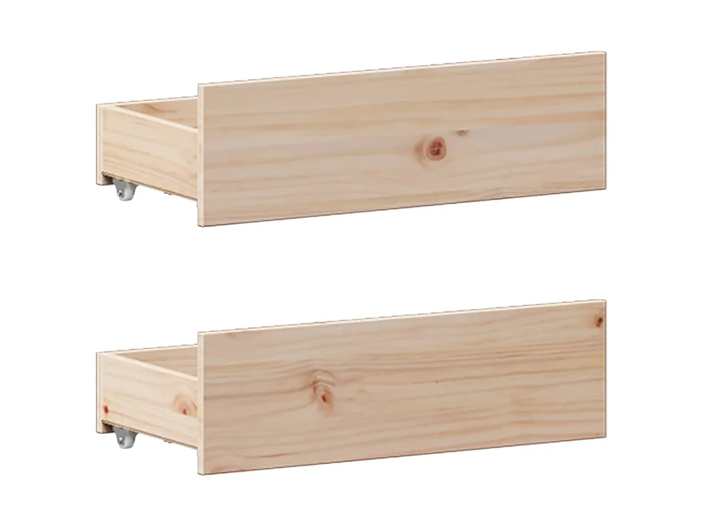 Lit bibliothèque sans matelas 180x200 cm bois massif de pin