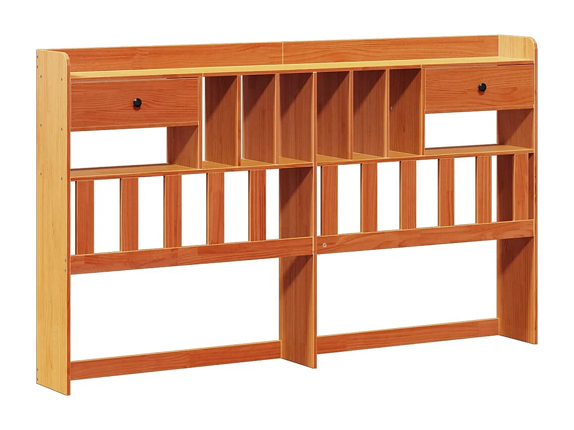 Cama com estante sem colchão 180x200 cm pinho maciço