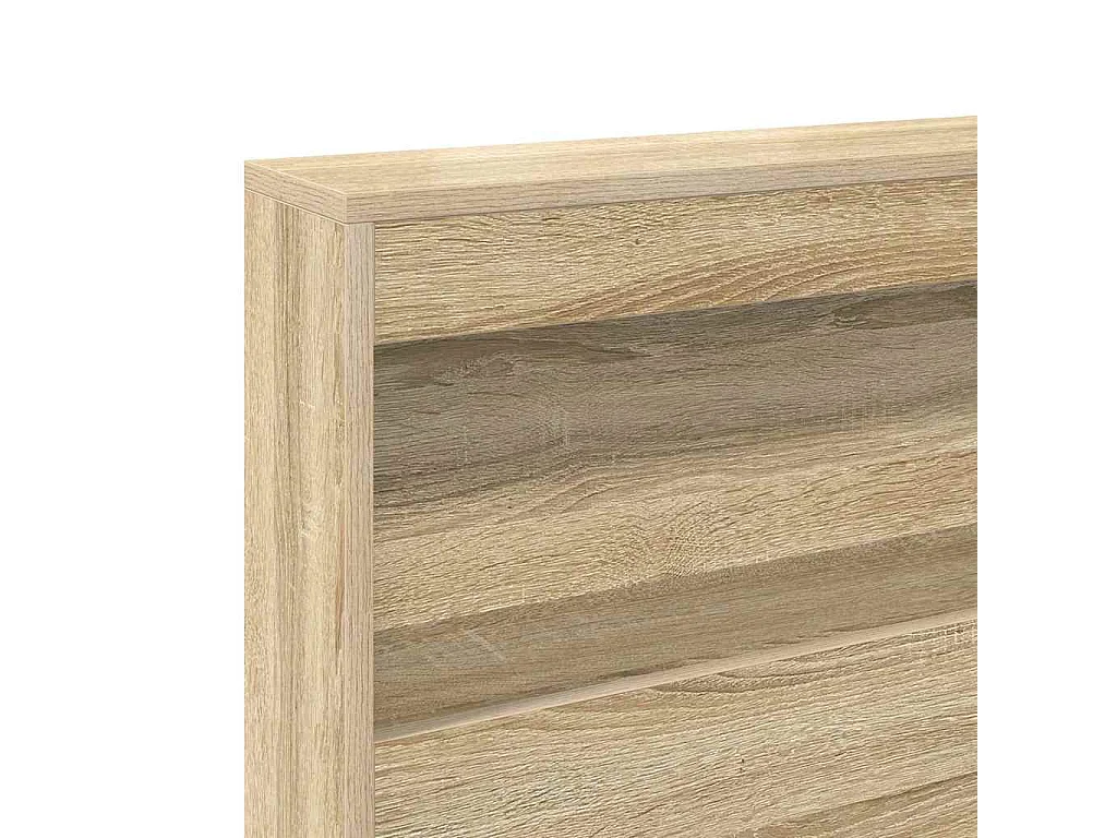 Lit Bibliothèque Chêne sonoma 160 x 200 cm Bois d'ingénierie