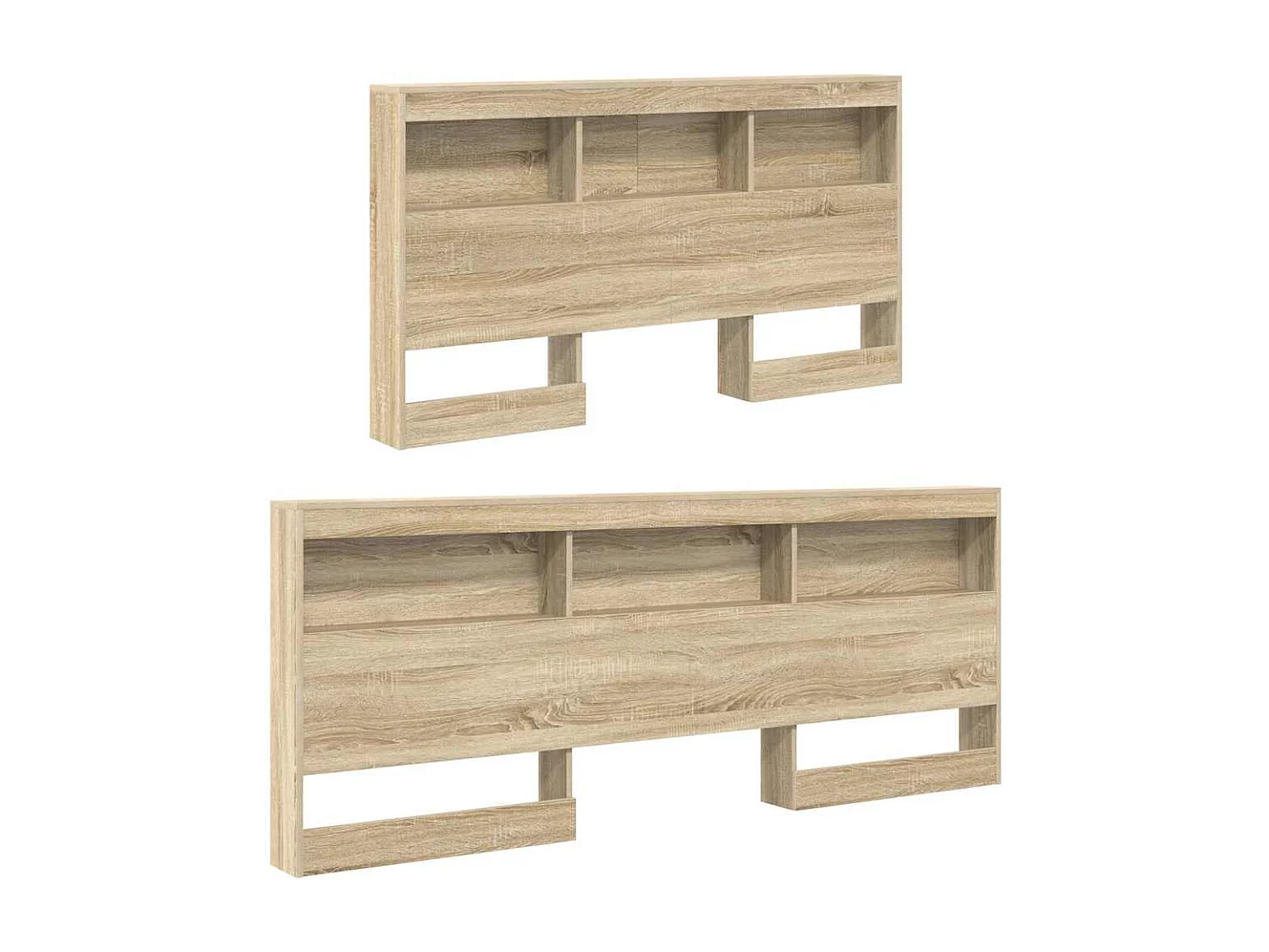 Lit Bibliothèque Chêne sonoma 160 x 200 cm Bois d'ingénierie