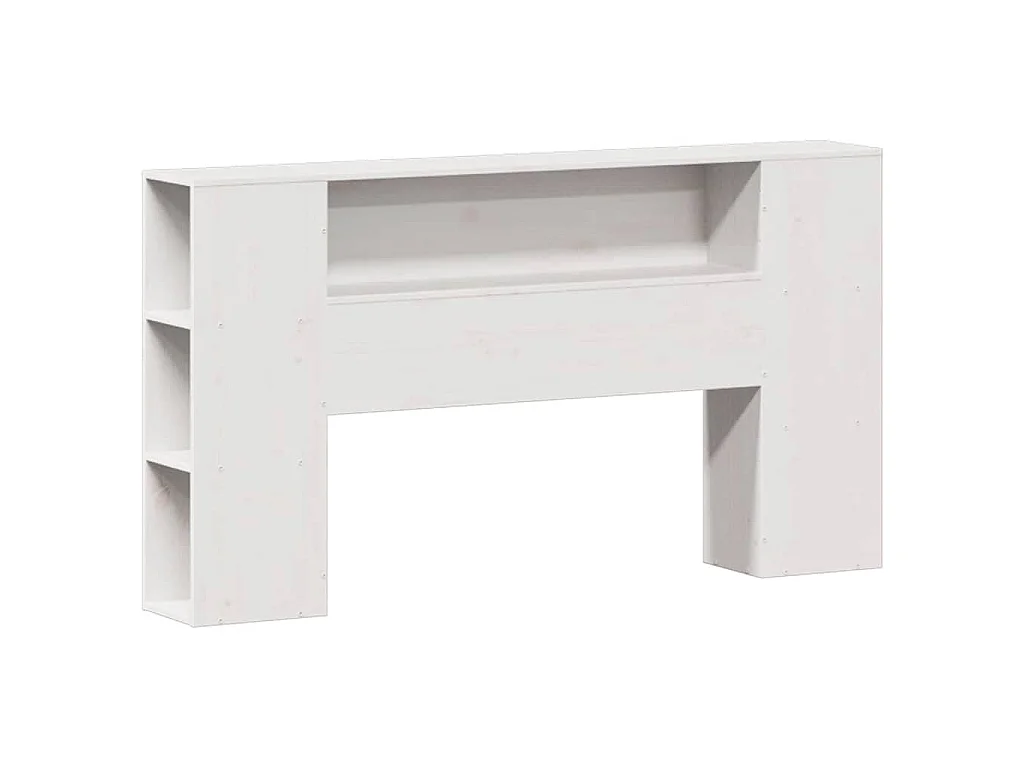 Letto Libreria senza Materasso Bianco 140x200 cm Legno di Pino