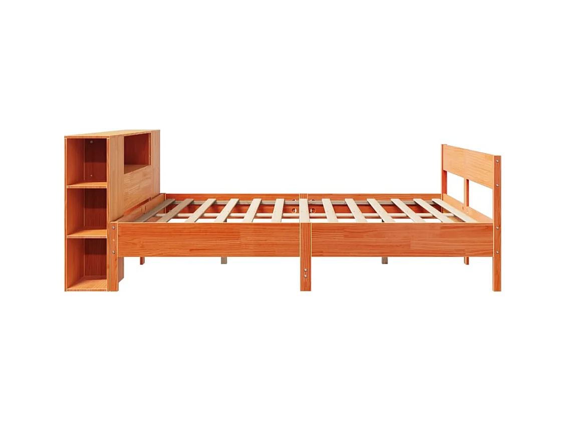 Cama com estante sem colchão 180x200 cm pinho maciço