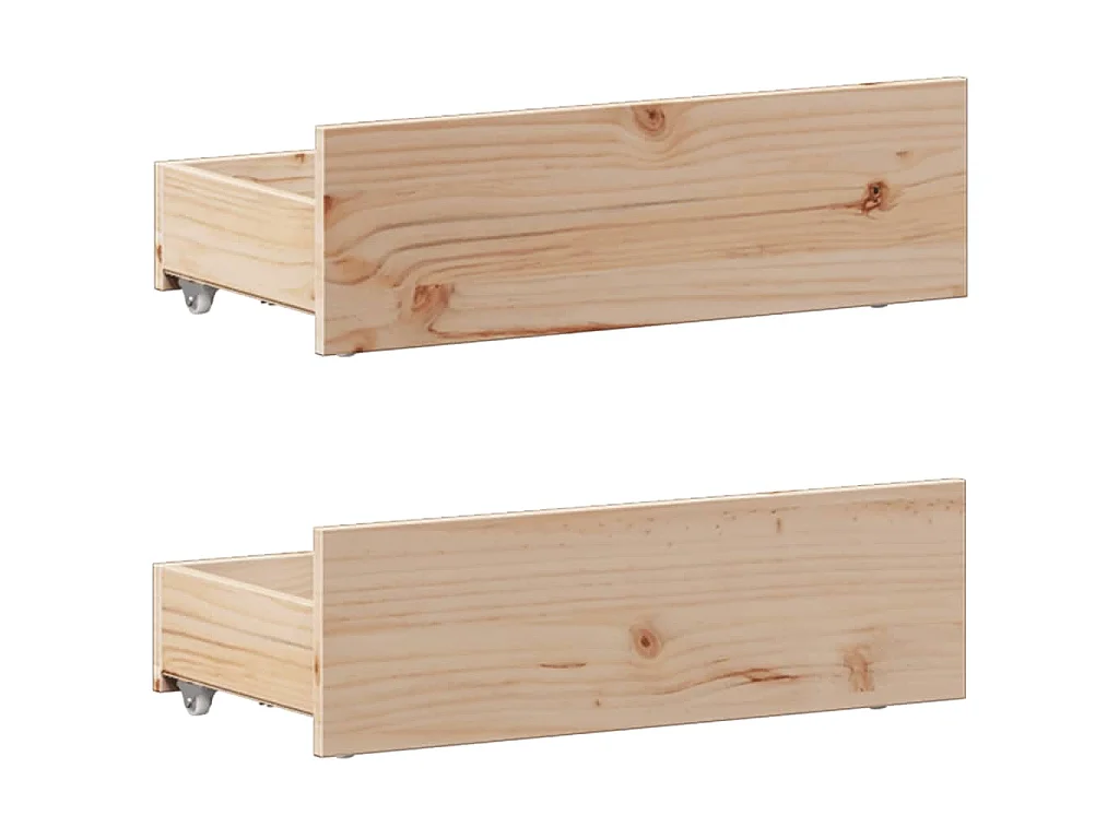 Bed met boekenkast zonder matras massief grenenhout 90x200 cm