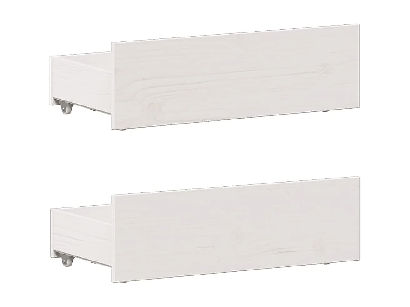 Lit bibliothèque sans matelas blanc 90x190cm bois de pin massif