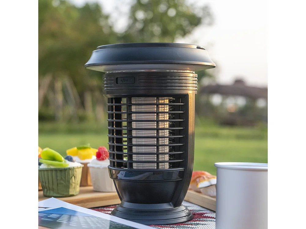 Lot de 2 pièges à moustique solaire auto-nettoyant EZIlight® Mosquito Garden MG 20