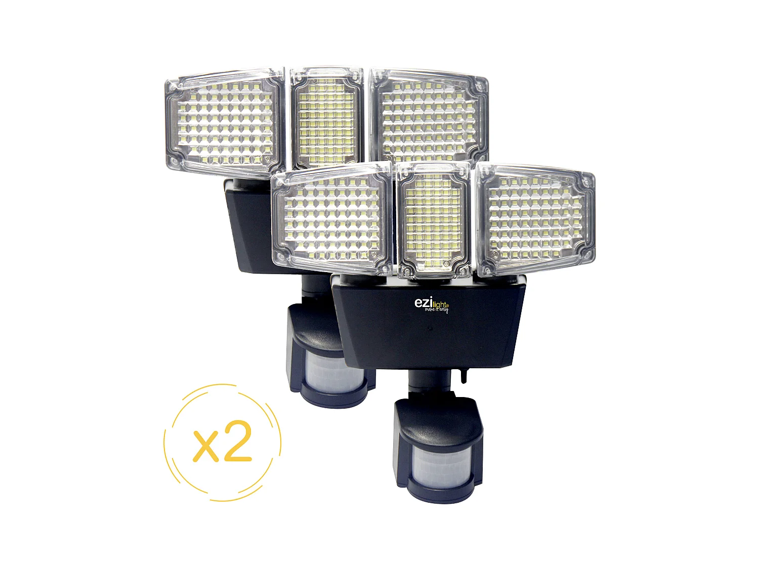 Projecteur solaire LED EZIlight® Solar pro 3 - Pack de 2 lampes