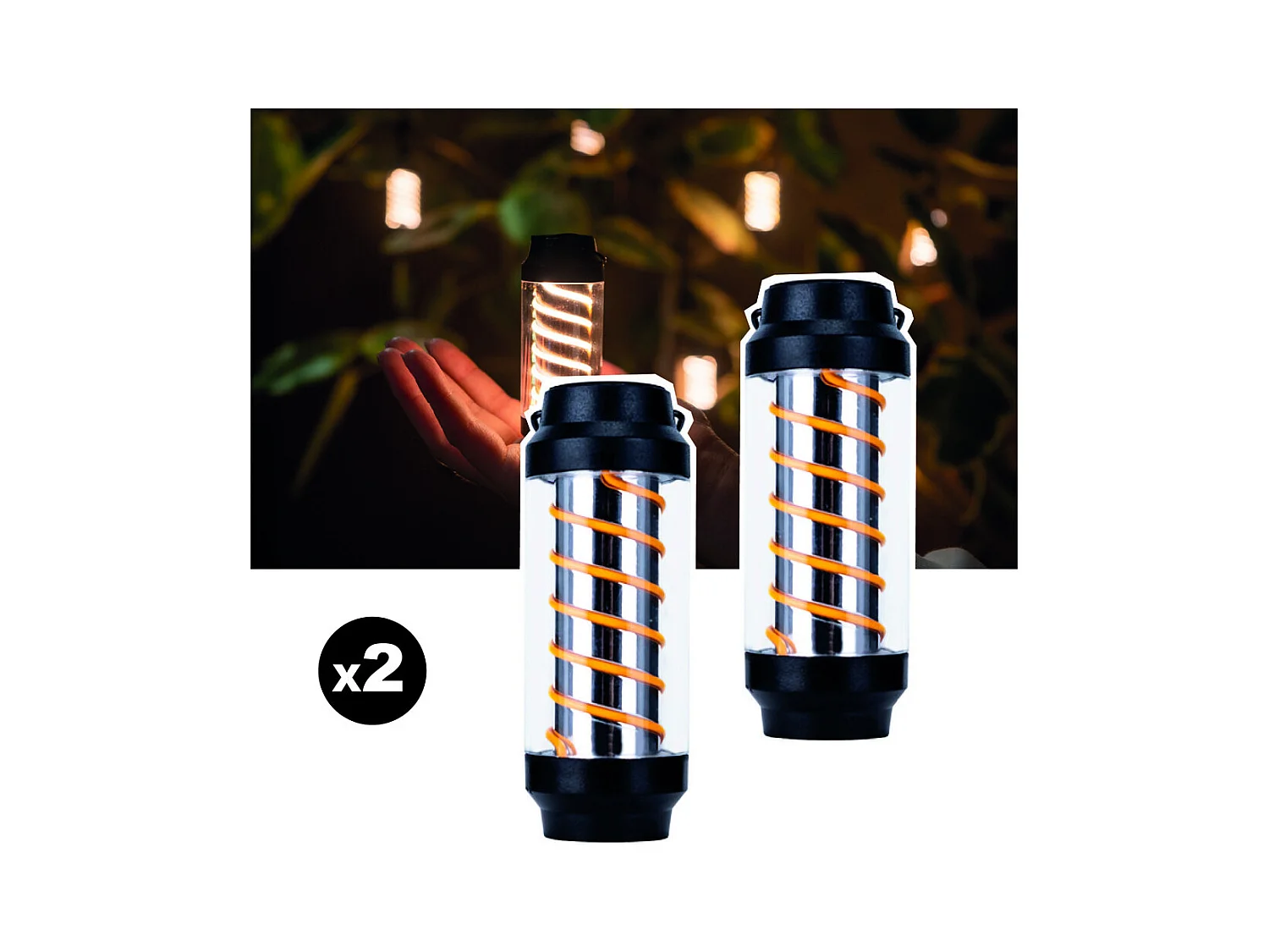 Lot de 2 lampes torches nomades EZIlight® Xplorer X10